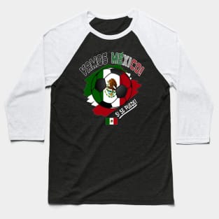 Playera Mexico Soccer Team Seleccion Mexicana de futbol Baseball T-Shirt